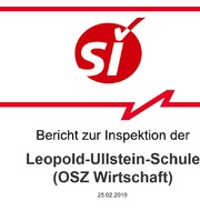 Die Schulinspektion präsentiert am 25.02.2019 ihren Bericht. - Leopold-Ullstein-Schule